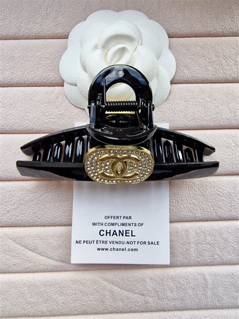 chanel replica hair clips|chanel hair claw clip.